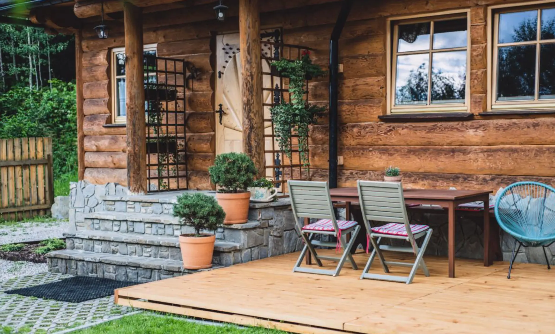 Wejście i taras — Ostoja Pod Tatrami, Zakopane Olcza